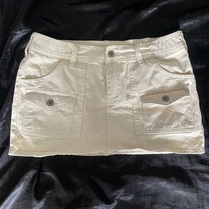Brandy Melville denim cream mini skirt